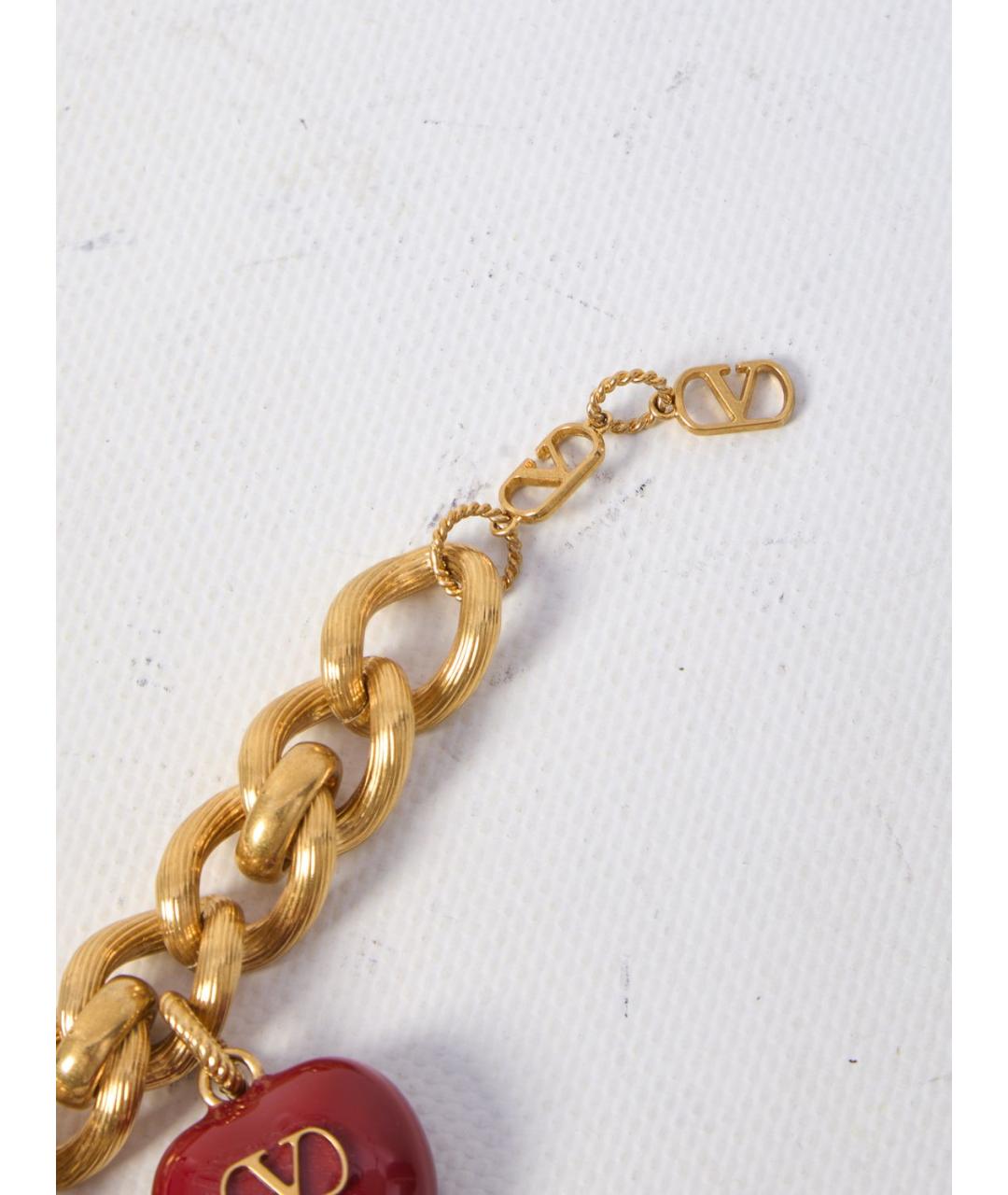 VALENTINO Золотой металлический браслет, фото 2