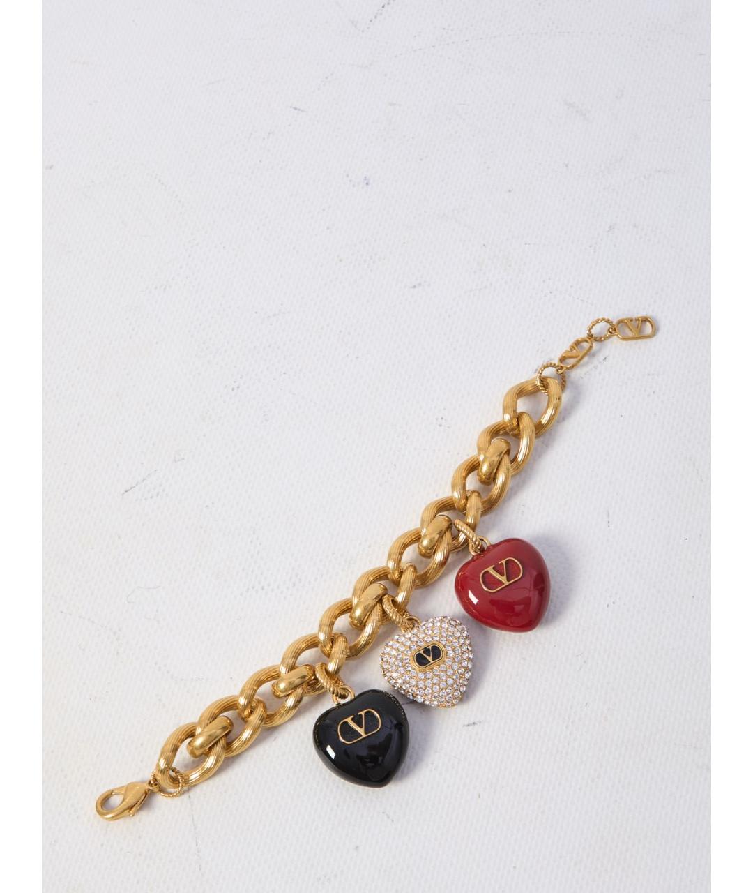 VALENTINO Золотой металлический браслет, фото 3