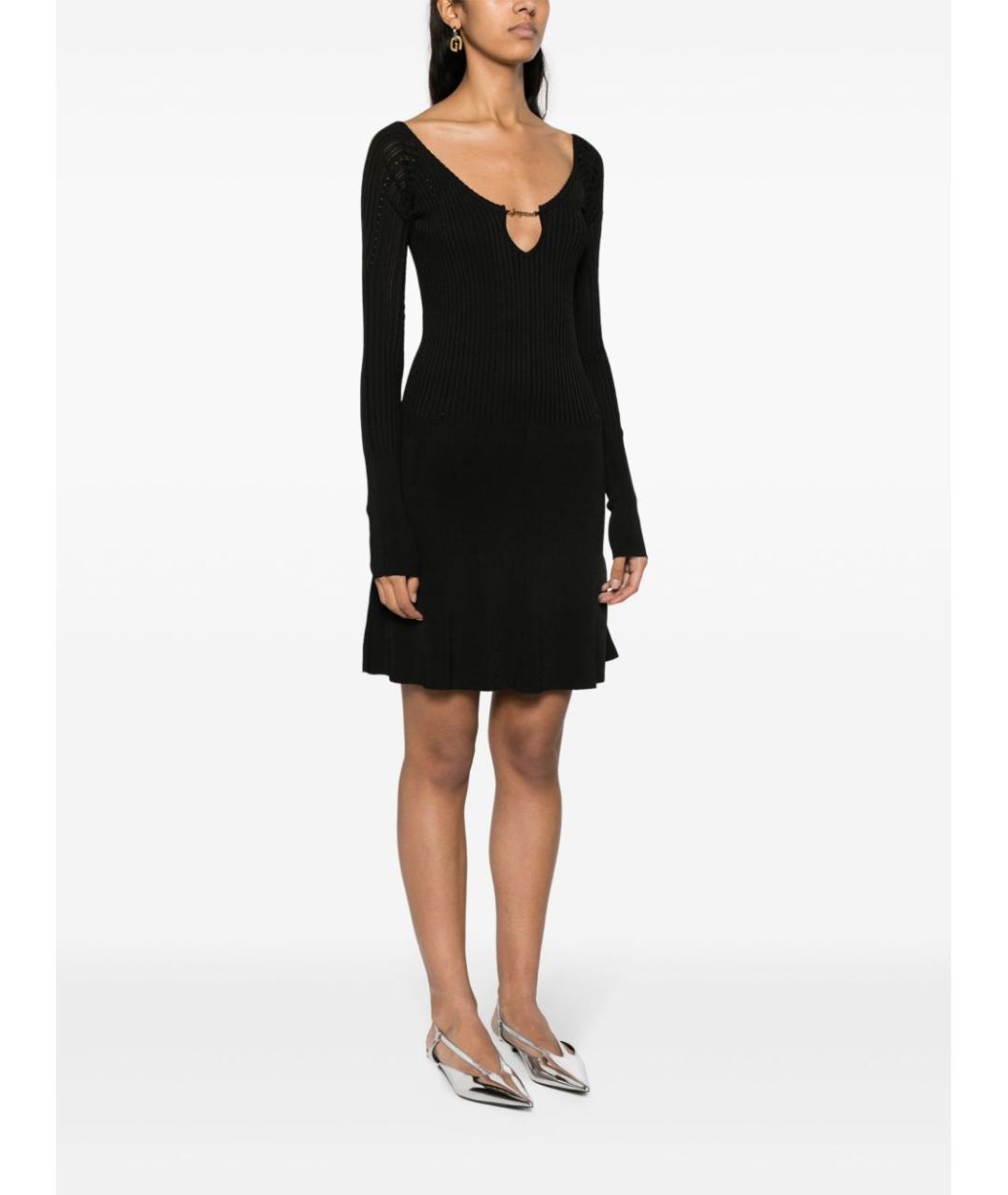 JACQUEMUS Черное вискозное повседневное платье, фото 4