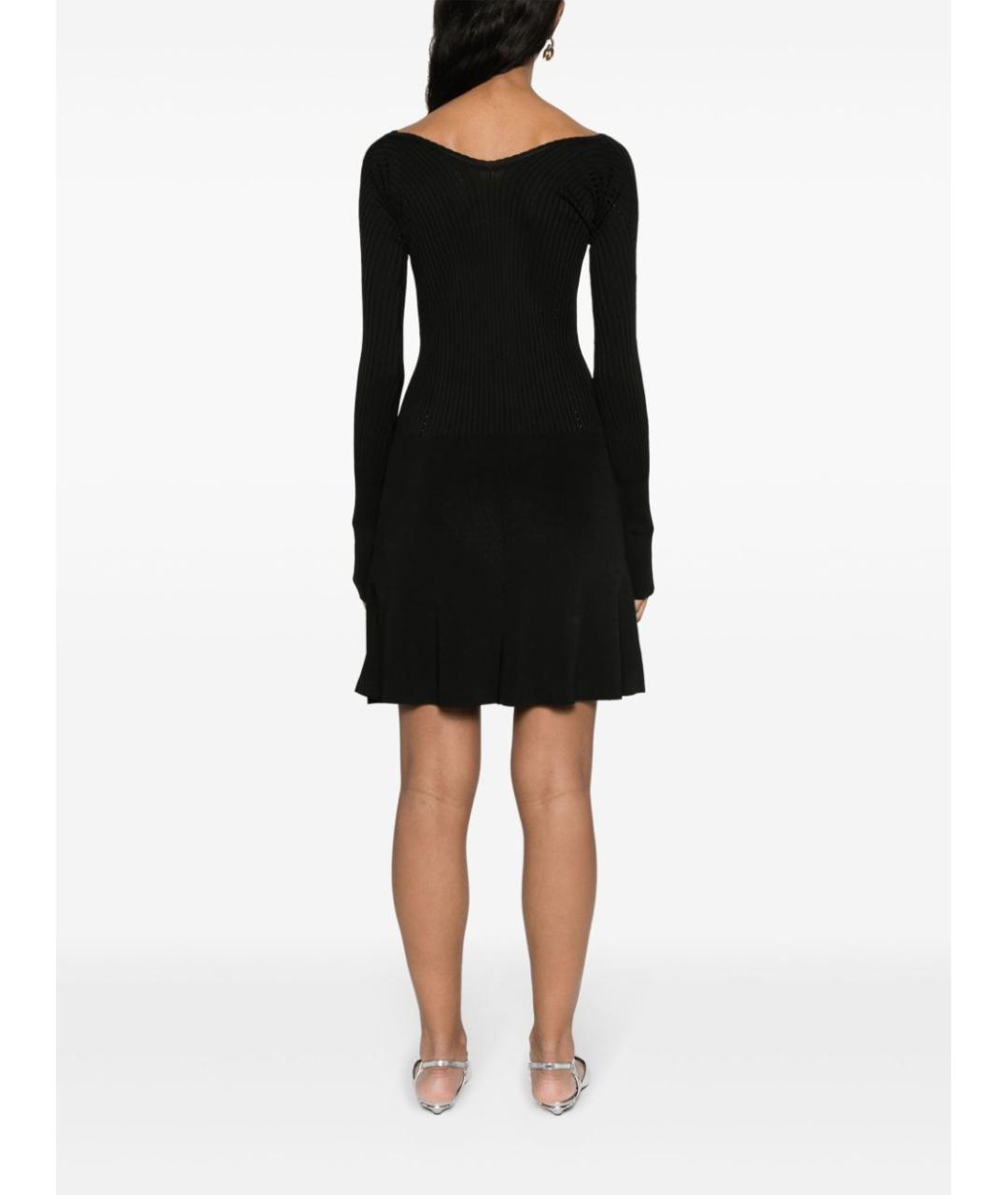 JACQUEMUS Черное вискозное повседневное платье, фото 3