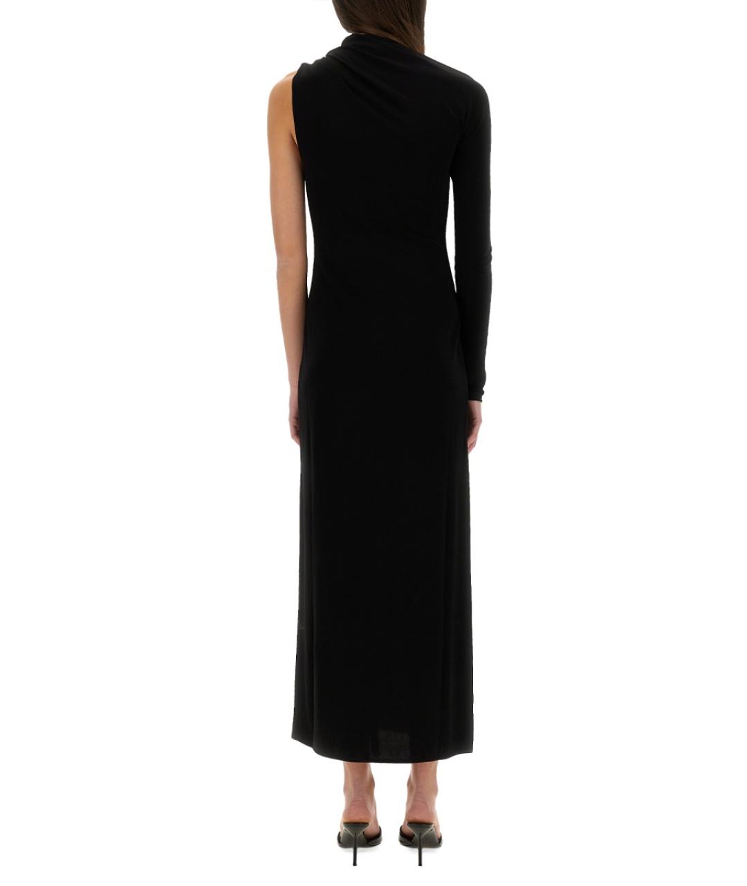 COURREGES Черное вискозное повседневное платье, фото 4