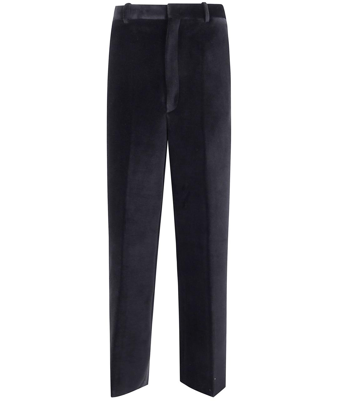 JIL SANDER Черные полиэстеровые повседневные брюки, фото 1