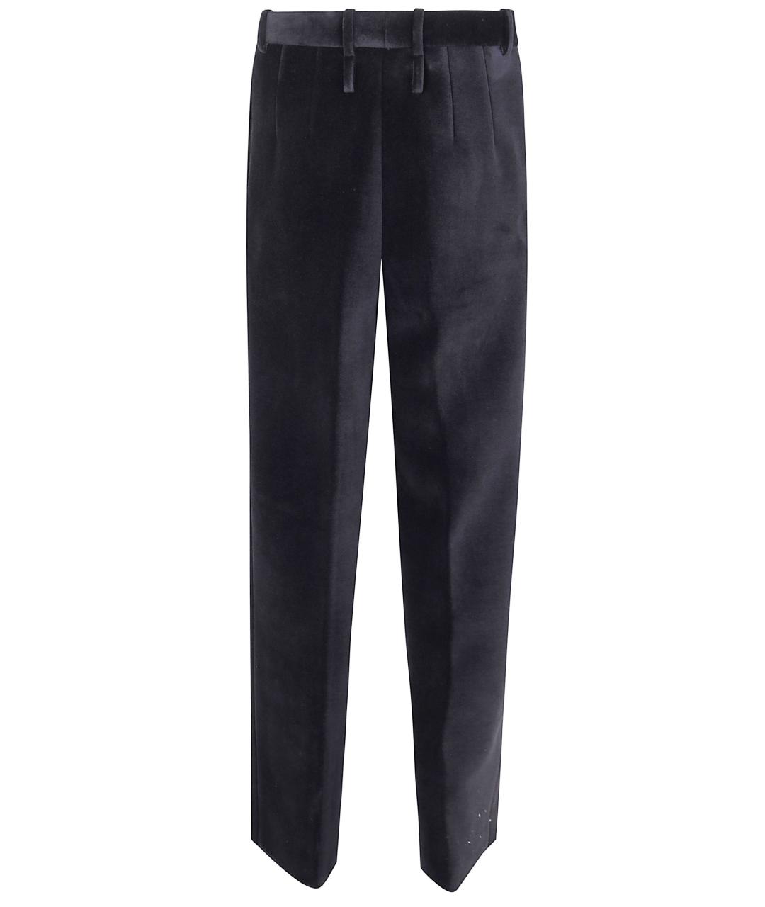 JIL SANDER Черные полиэстеровые повседневные брюки, фото 2