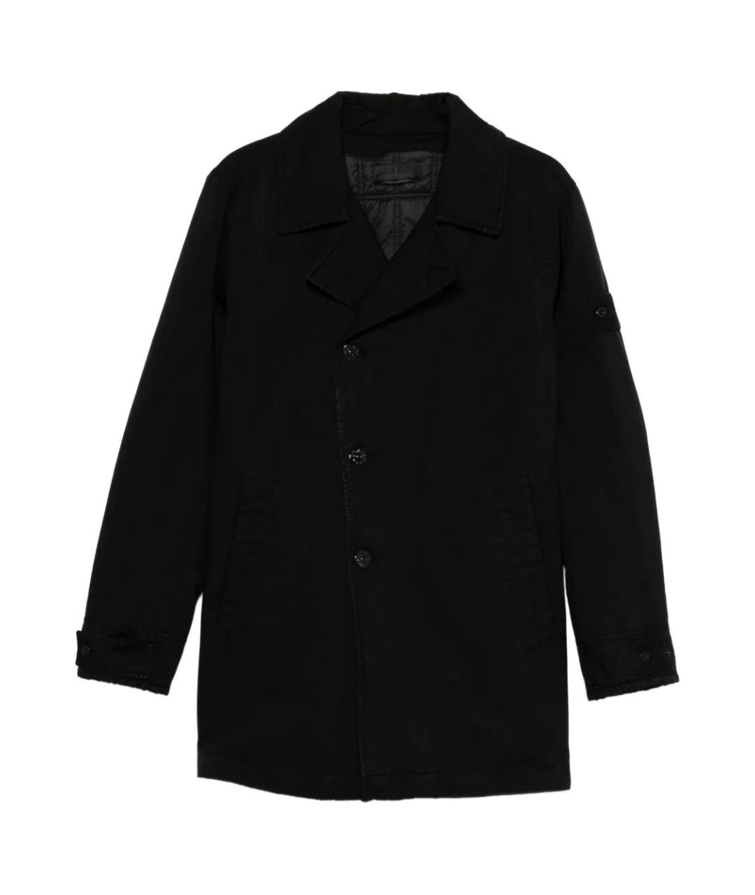 STONE ISLAND Черное пальто, фото 1