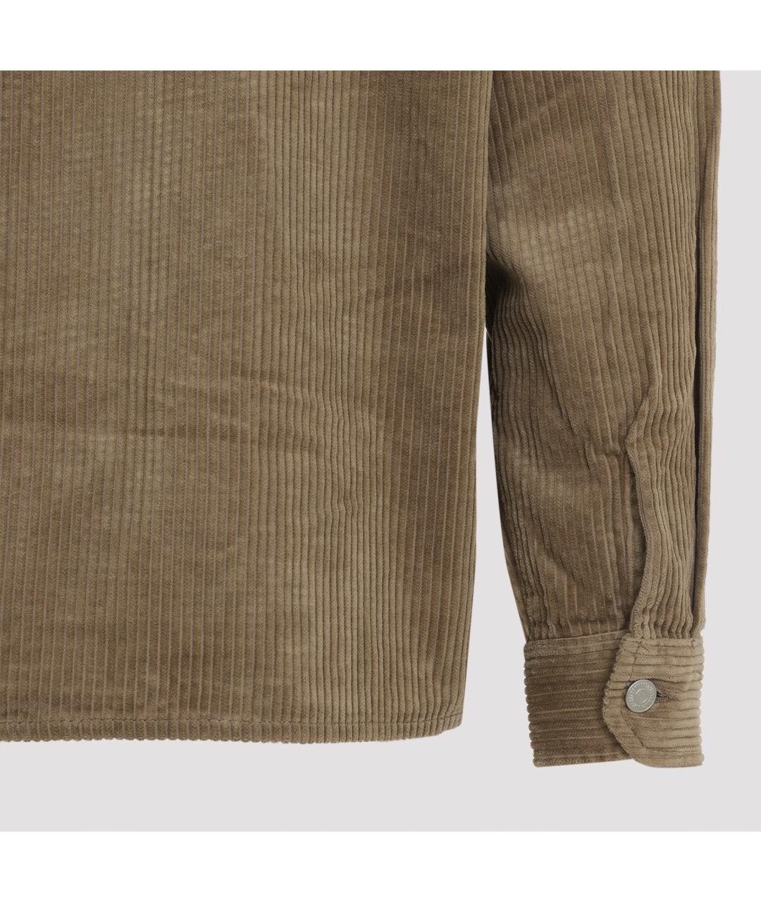 CARHARTT WIP Коричневая хлопковая кэжуал рубашка, фото 3