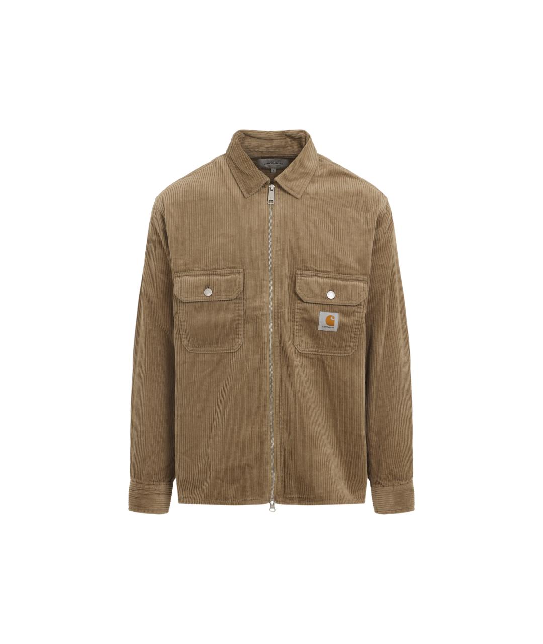 CARHARTT WIP Коричневая хлопковая кэжуал рубашка, фото 1