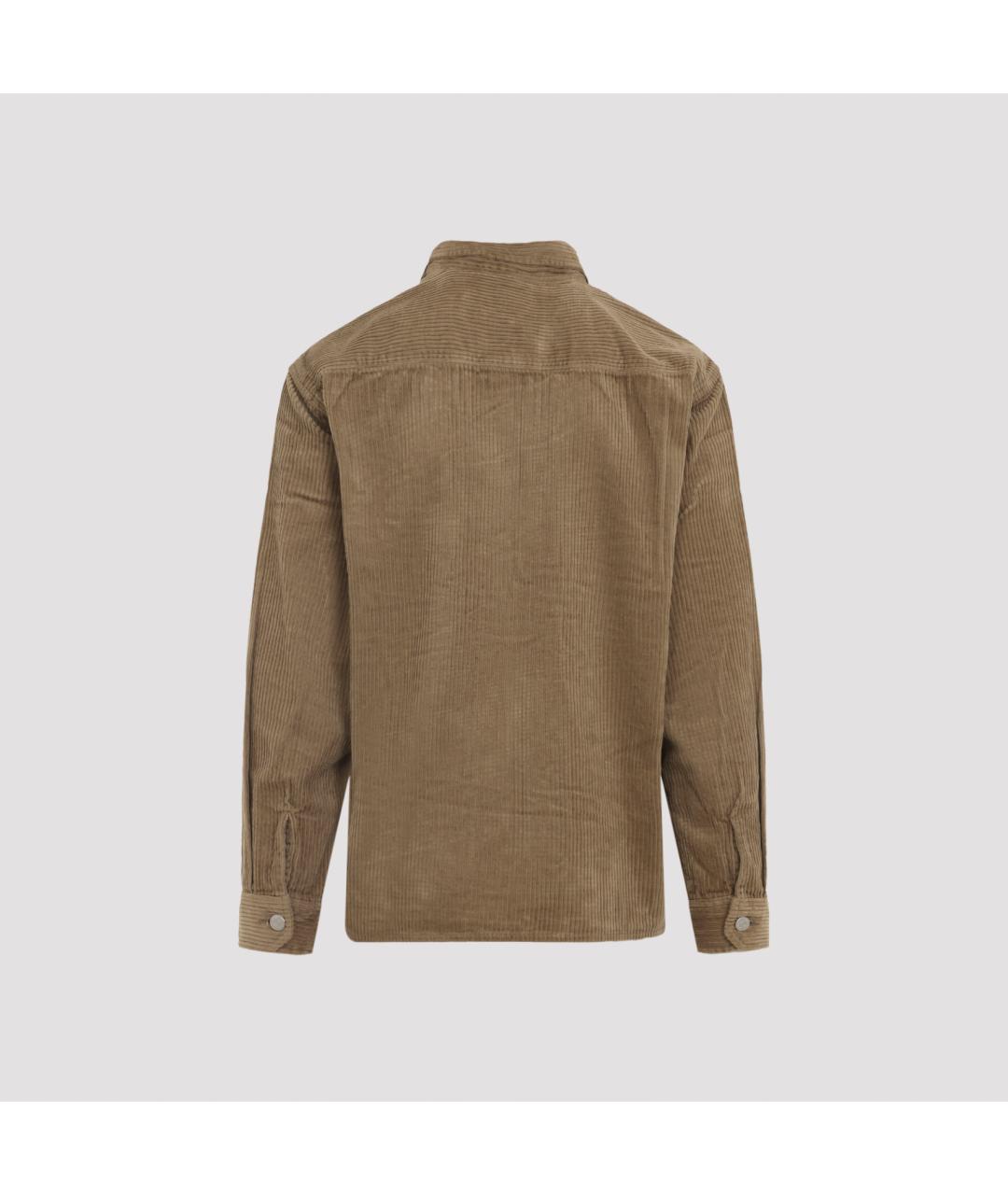 CARHARTT WIP Коричневая хлопковая кэжуал рубашка, фото 2