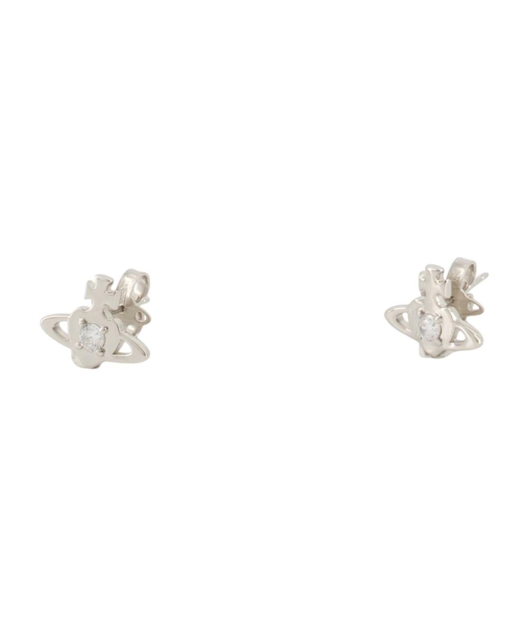 VIVIENNE WESTWOOD Серебряные серьги из белого золота, фото 2