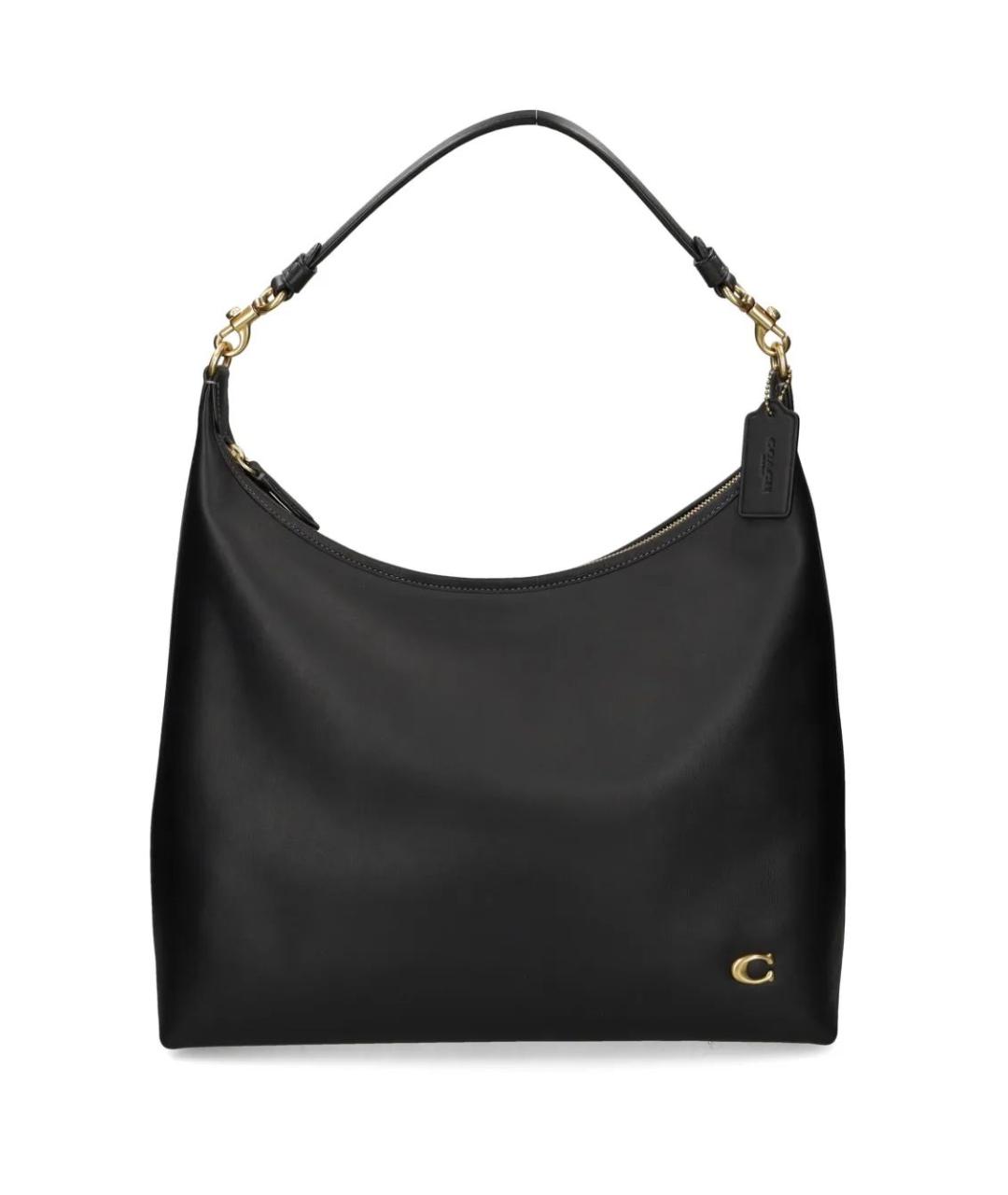 COACH Черная кожаная сумка через плечо, фото 1