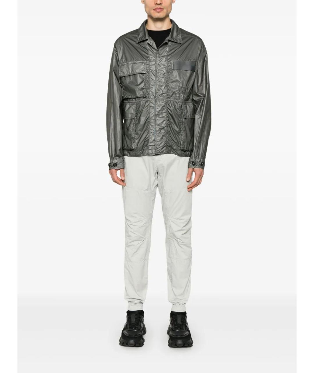 CP COMPANY Серые хлопковые повседневные брюки, фото 2