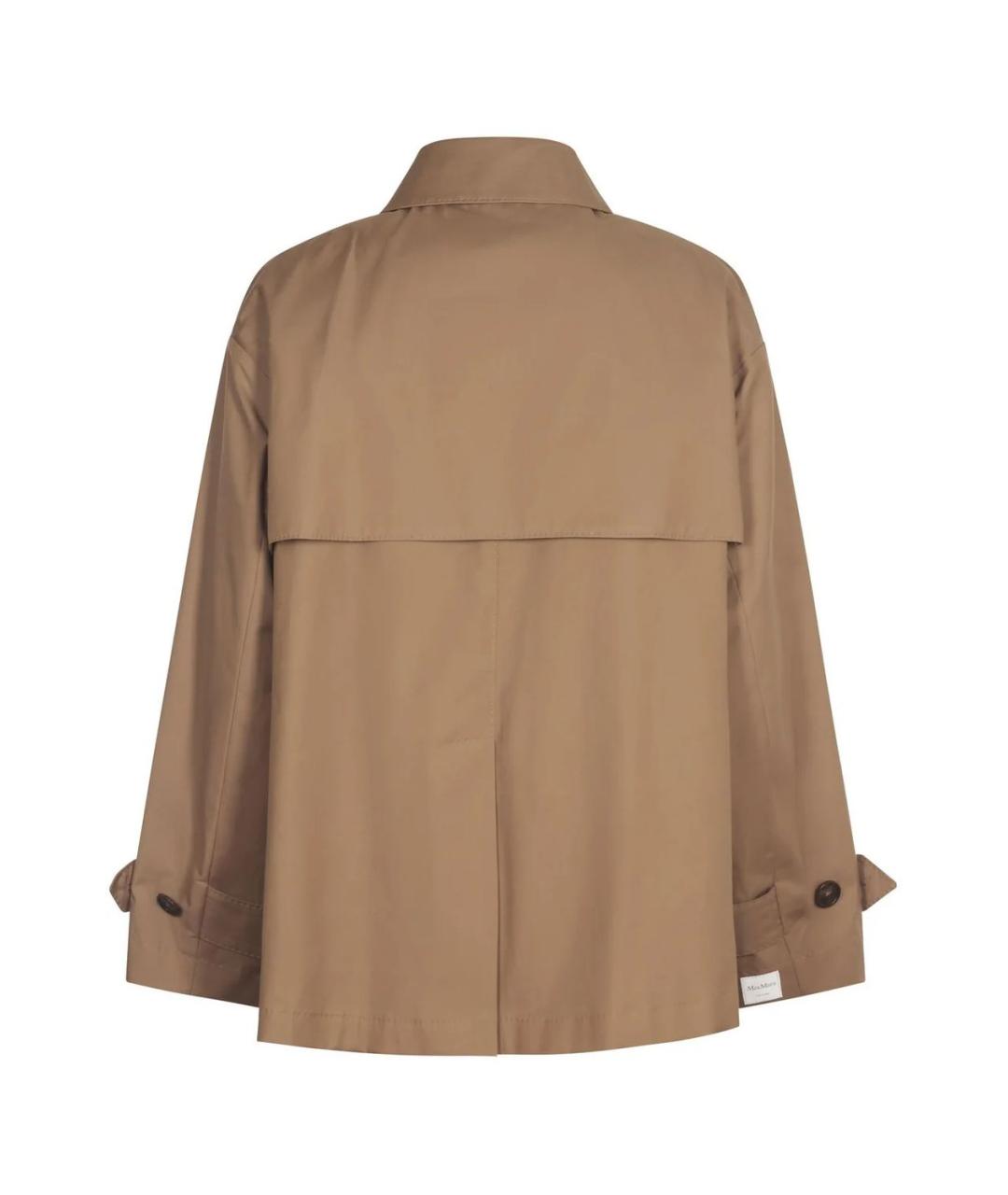 MAX MARA Бежевая хлопковая куртка, фото 2