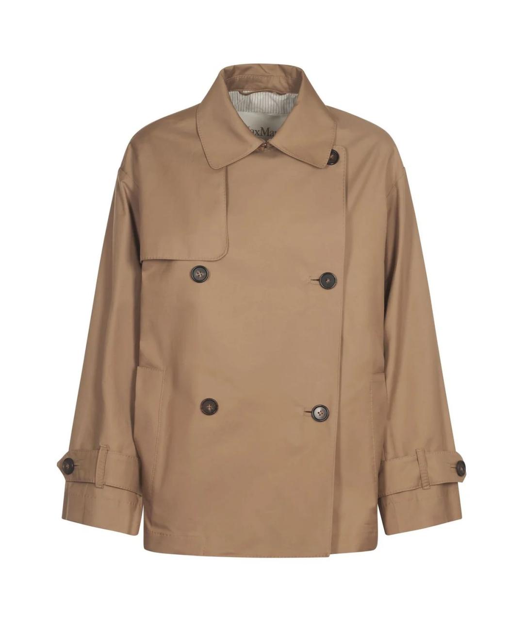 MAX MARA Бежевая хлопковая куртка, фото 1