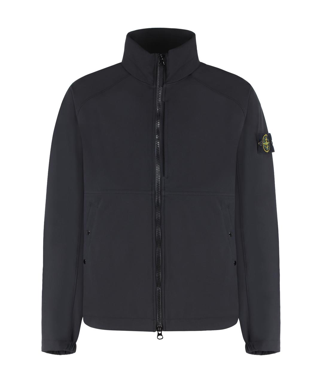 STONE ISLAND Черная полиэстеровая куртка, фото 1