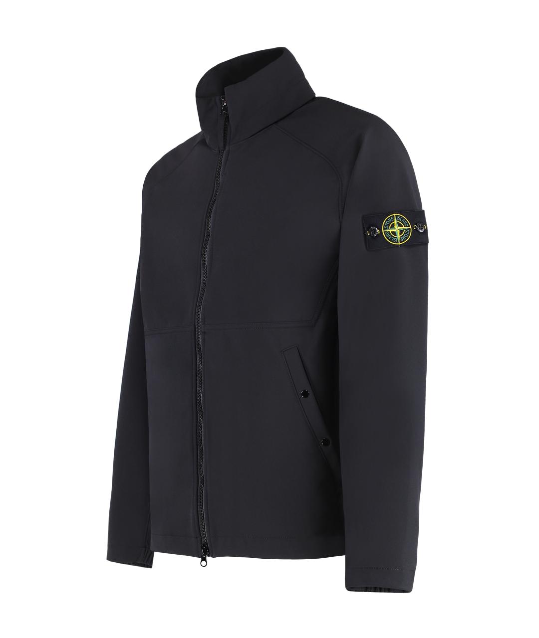 STONE ISLAND Черная полиэстеровая куртка, фото 3