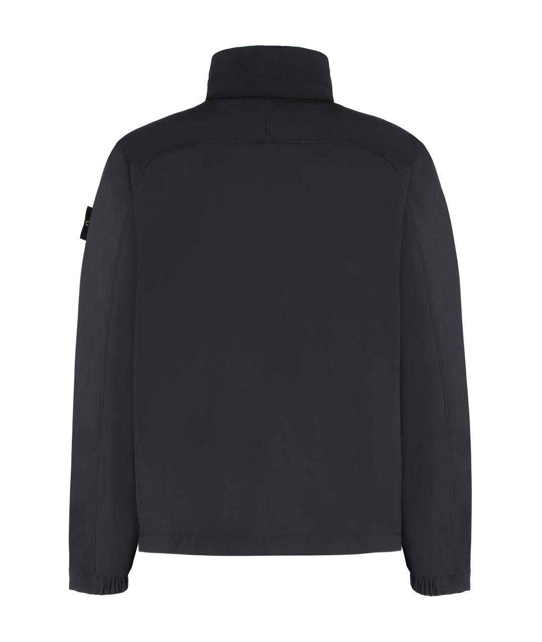 STONE ISLAND Черная полиэстеровая куртка, фото 2