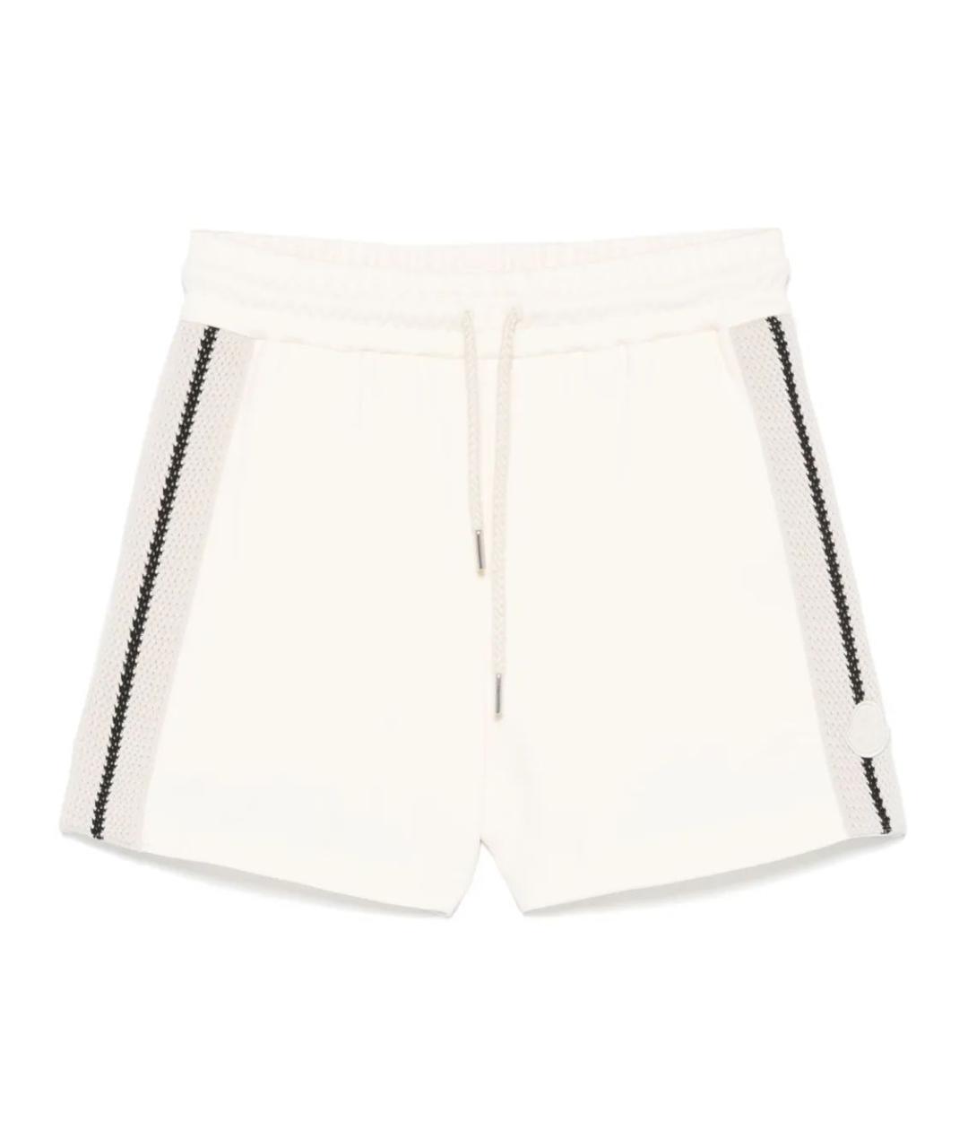 MONCLER Белые хлопковые шорты, фото 1