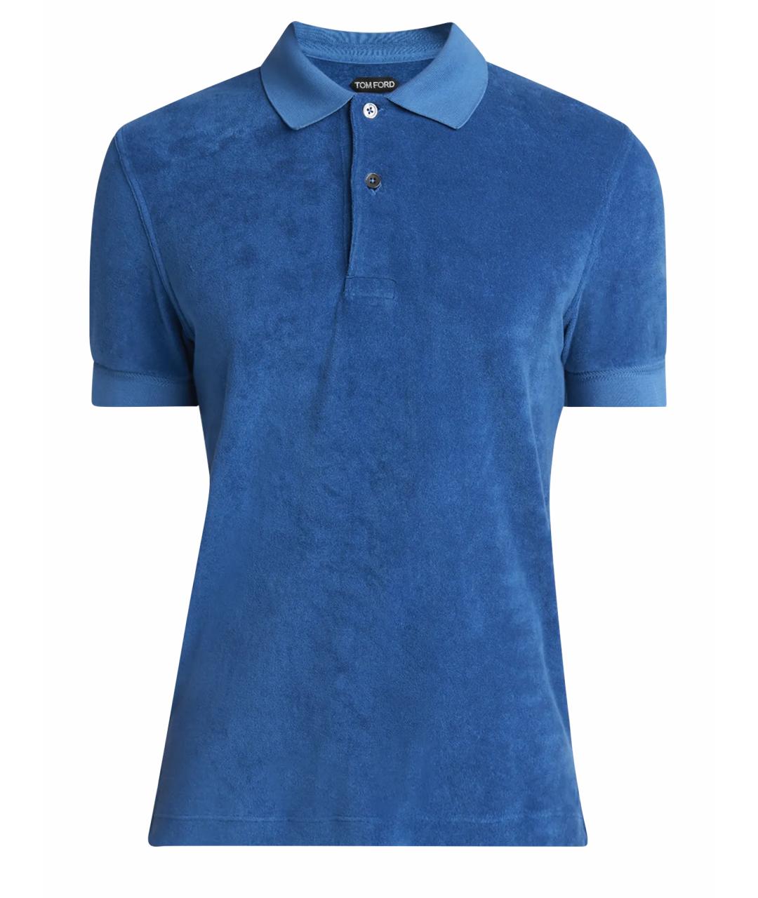 TOM FORD Синяя хлопковая футболка, фото 1