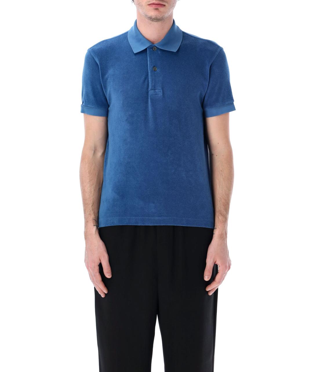 TOM FORD Синяя хлопковая футболка, фото 2