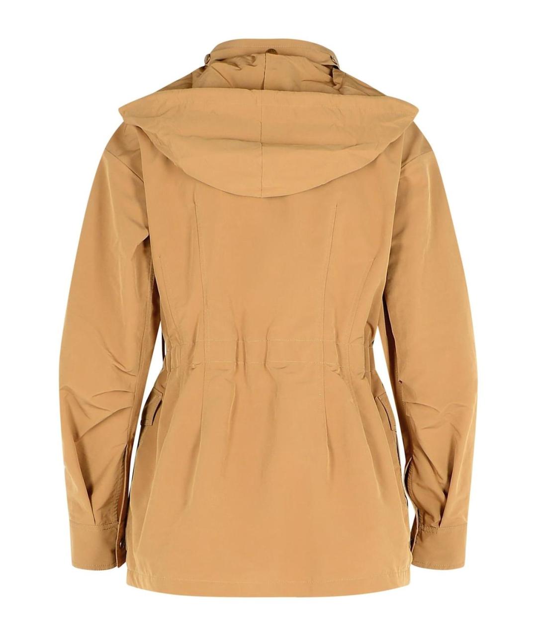 MONCLER Бежевая полиэстеровая парка, фото 3