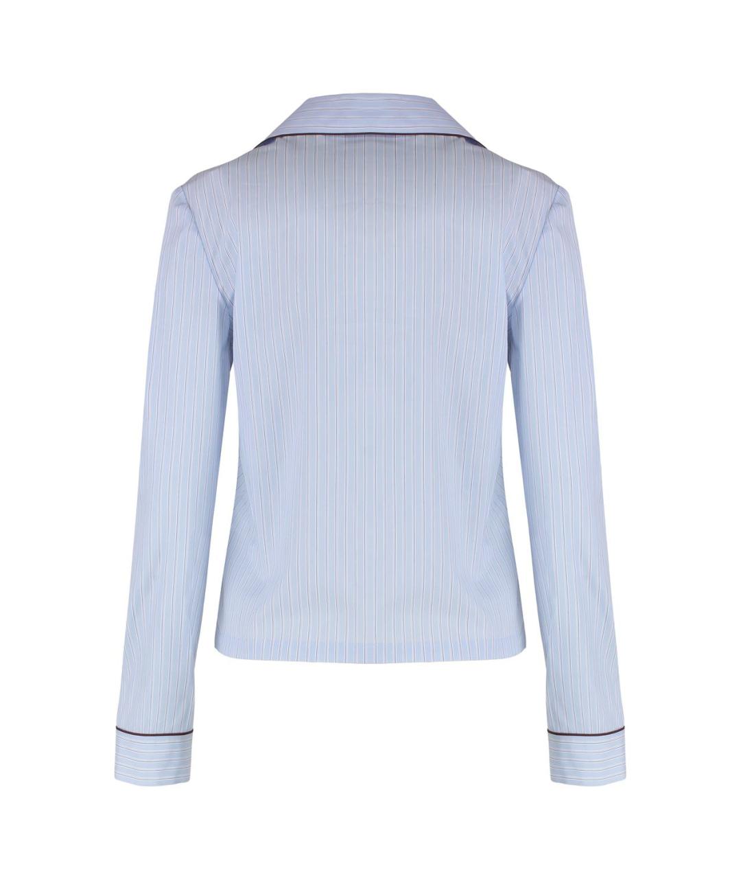 GUCCI Голубая хлопковая рубашка, фото 2