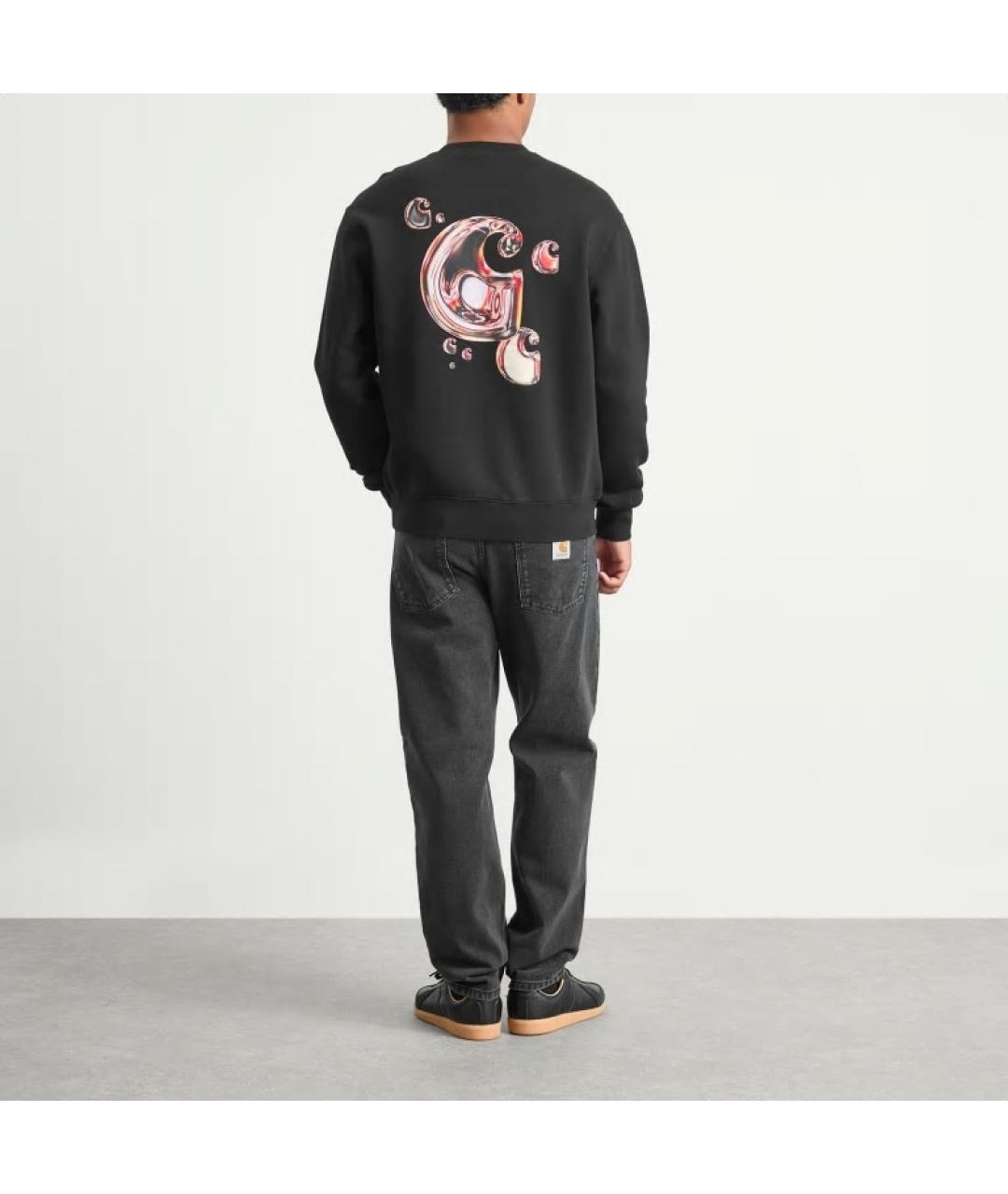 CARHARTT WIP Черный хлопковый джемпер / свитер, фото 4