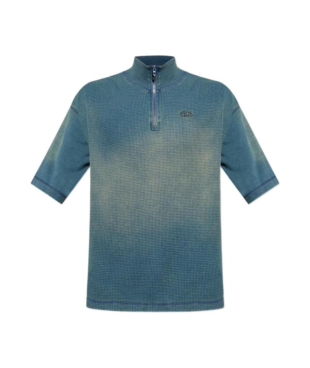 DIESEL Синяя хлопковая футболка, фото 1