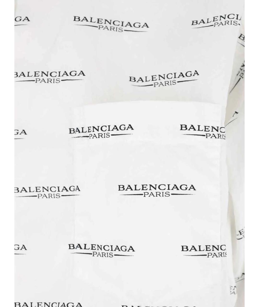 BALENCIAGA Белая хлопковая кэжуал рубашка, фото 3