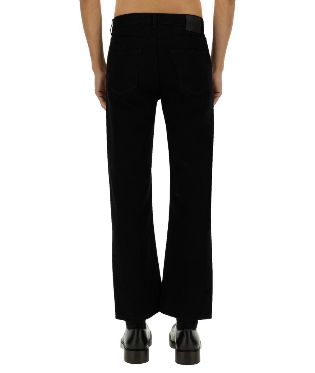 ALEXANDER MCQUEEN Черные хлопковые прямые джинсы, фото 4