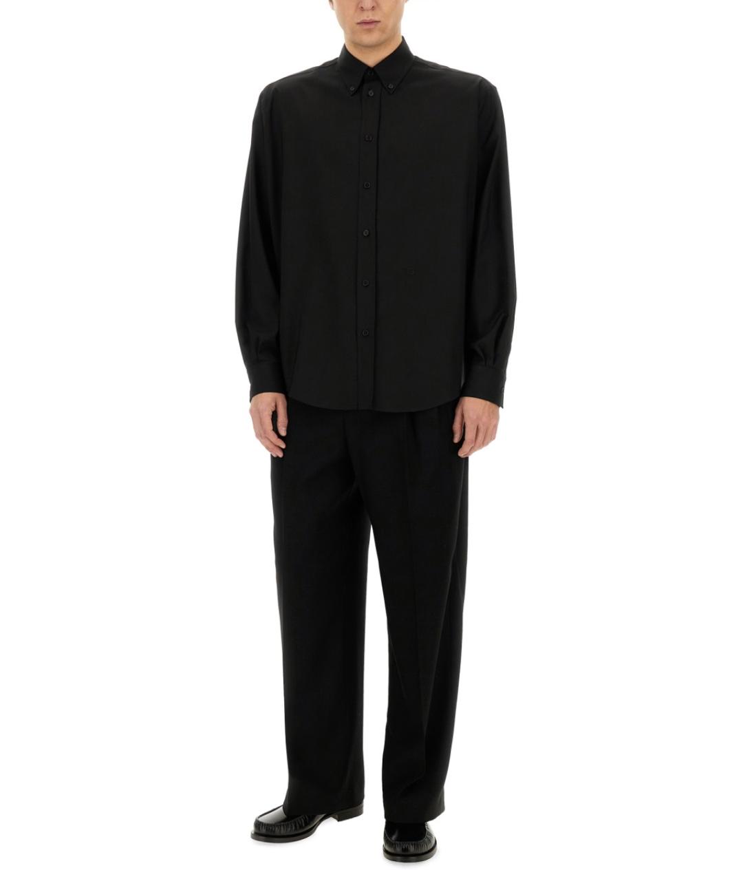 FENDI Черная шерстяная кэжуал рубашка, фото 3