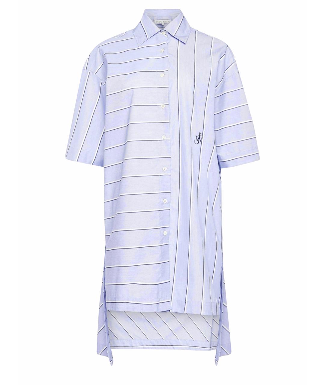 J.W.ANDERSON Фиолетовое хлопковое повседневное платье, фото 1