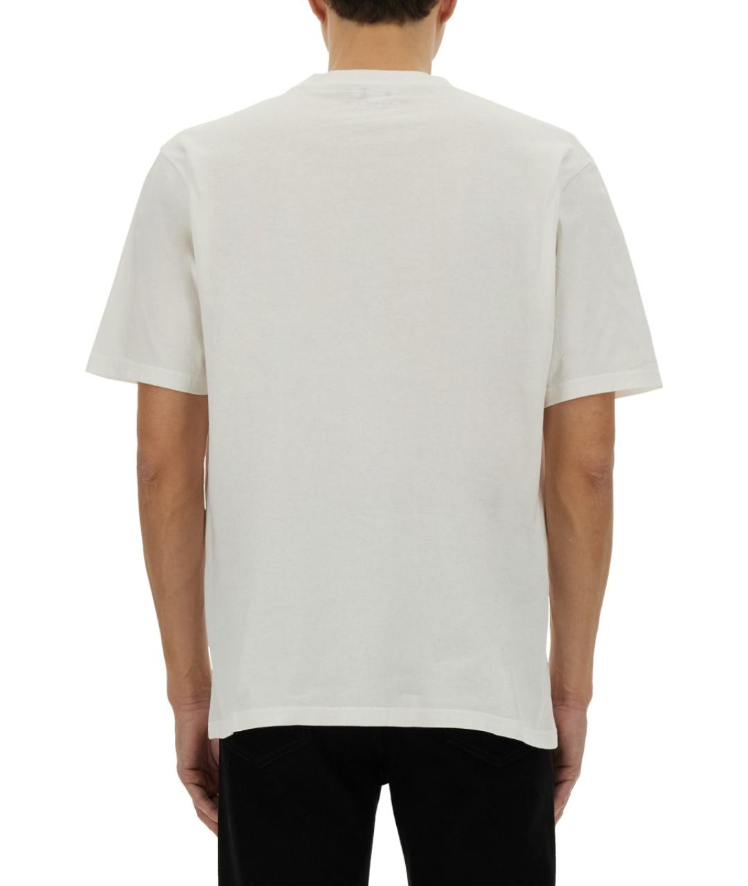 ALEXANDER MCQUEEN Белая хлопковая футболка, фото 4