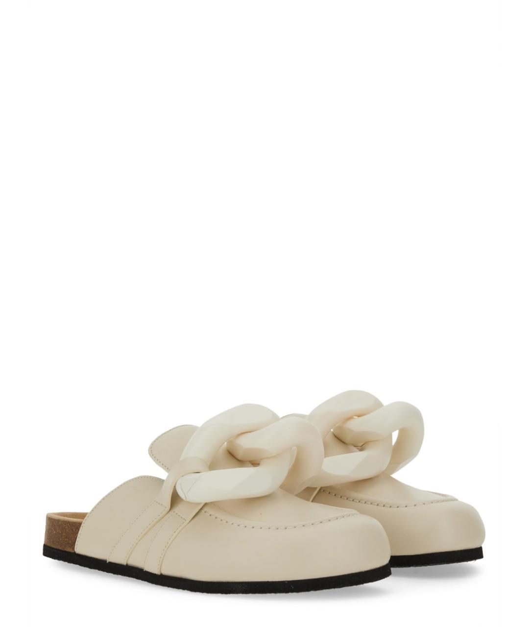 J.W.ANDERSON Белые кожаные сандалии, фото 2