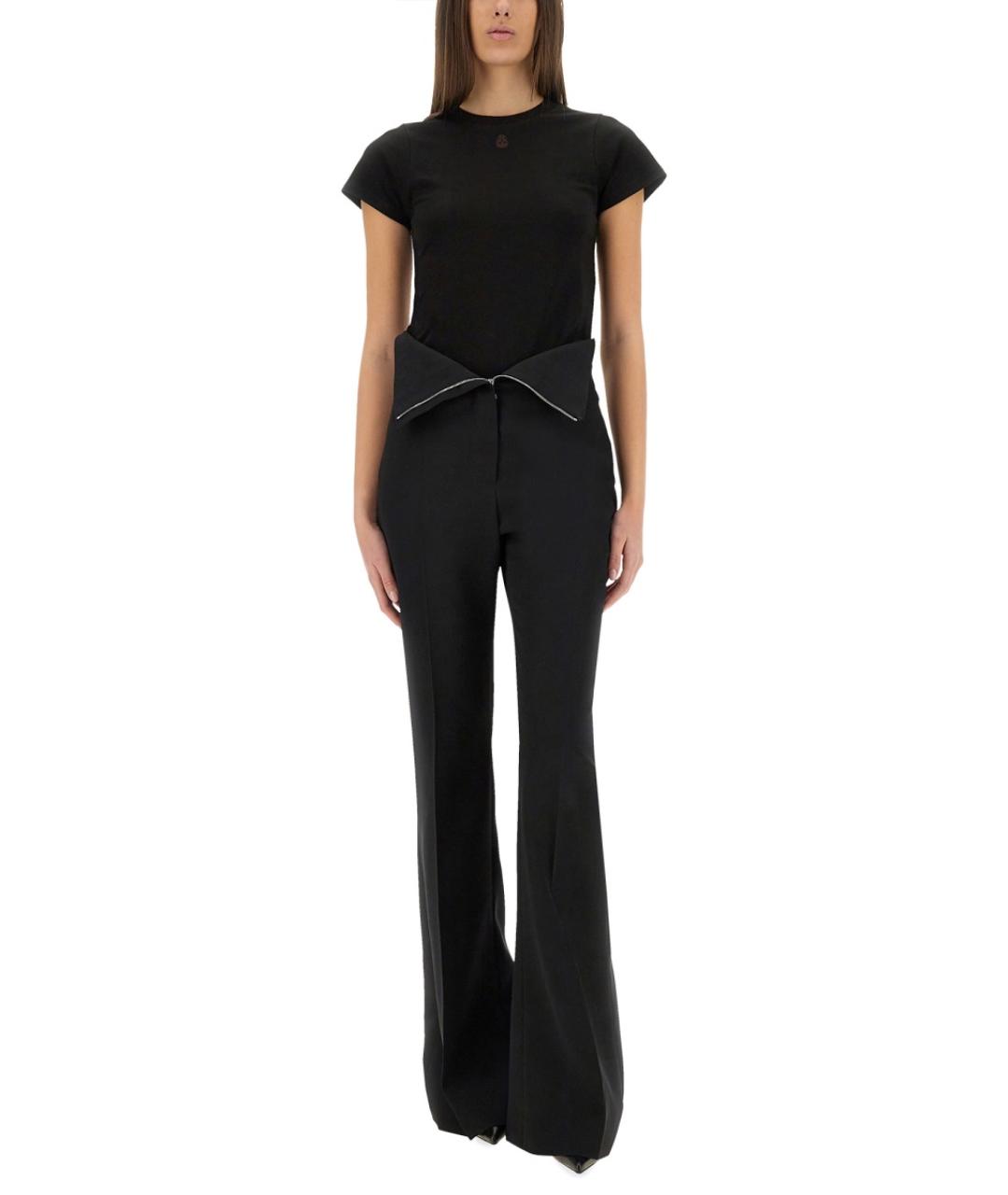 ALEXANDER MCQUEEN Черная хлопковая футболка, фото 2