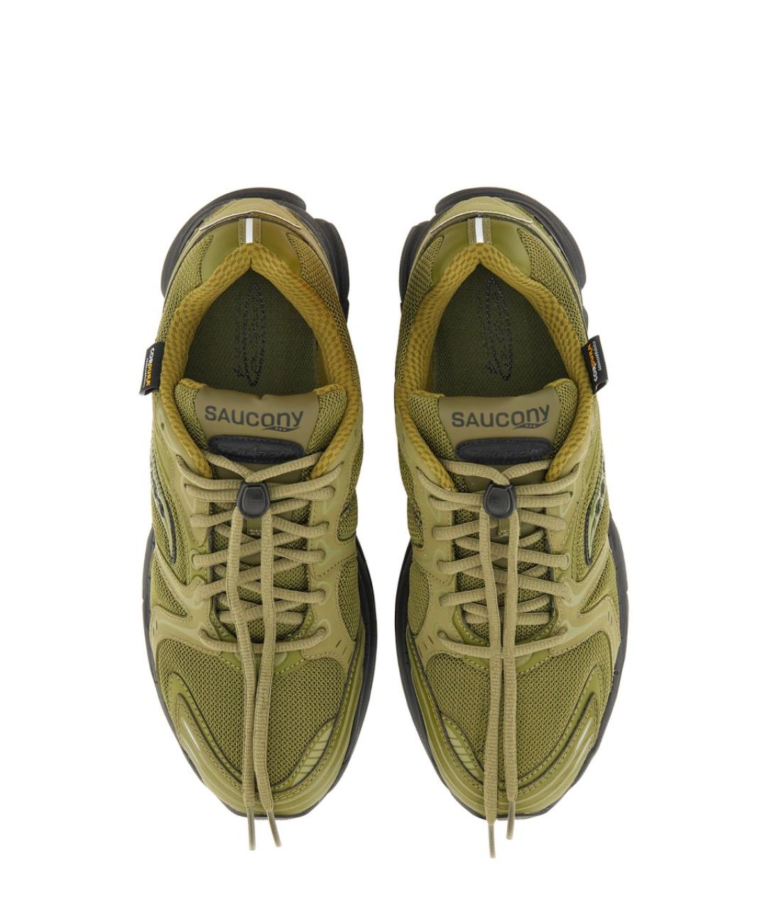 SAUCONY Зеленые текстильные низкие кроссовки / кеды, фото 3