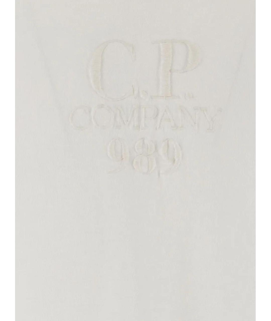 CP COMPANY Белая хлопковая футболка, фото 3