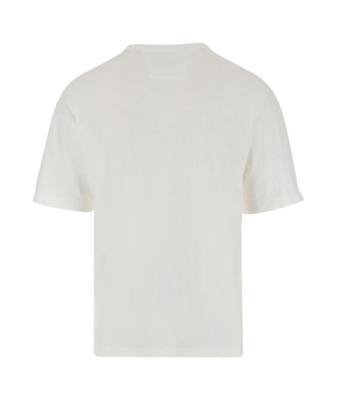 CP COMPANY Белая хлопковая футболка, фото 2