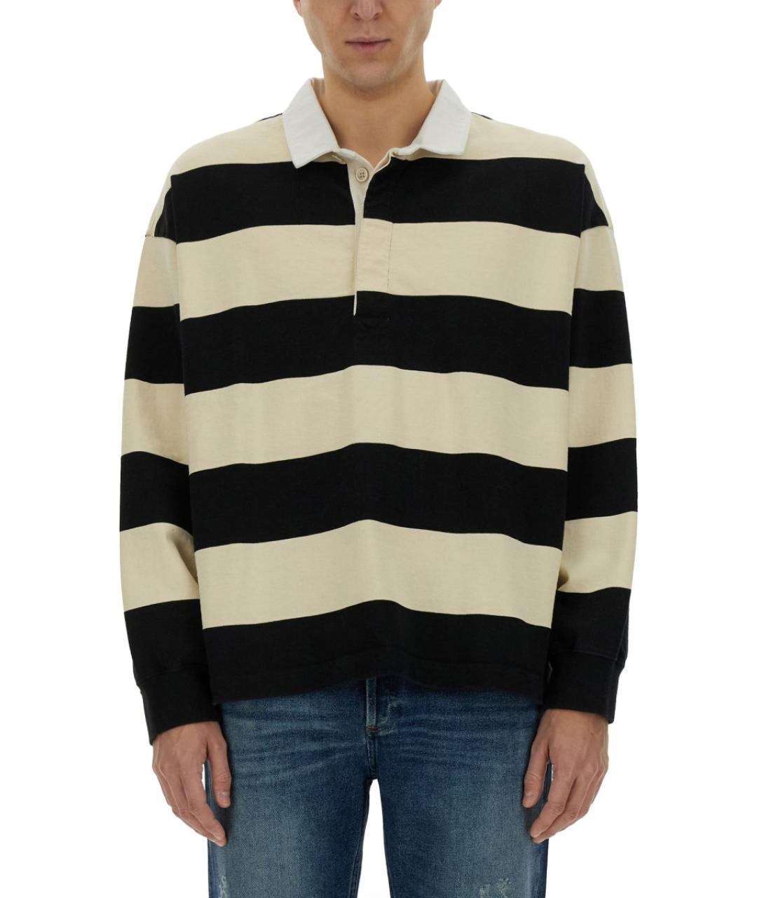 ALEXANDER MCQUEEN Мульти хлопковое поло с длинным рукавом, фото 5