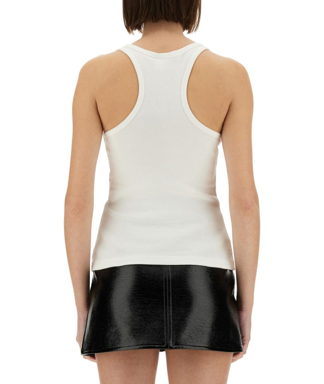 COURREGES Белая хлопковая майка, фото 4