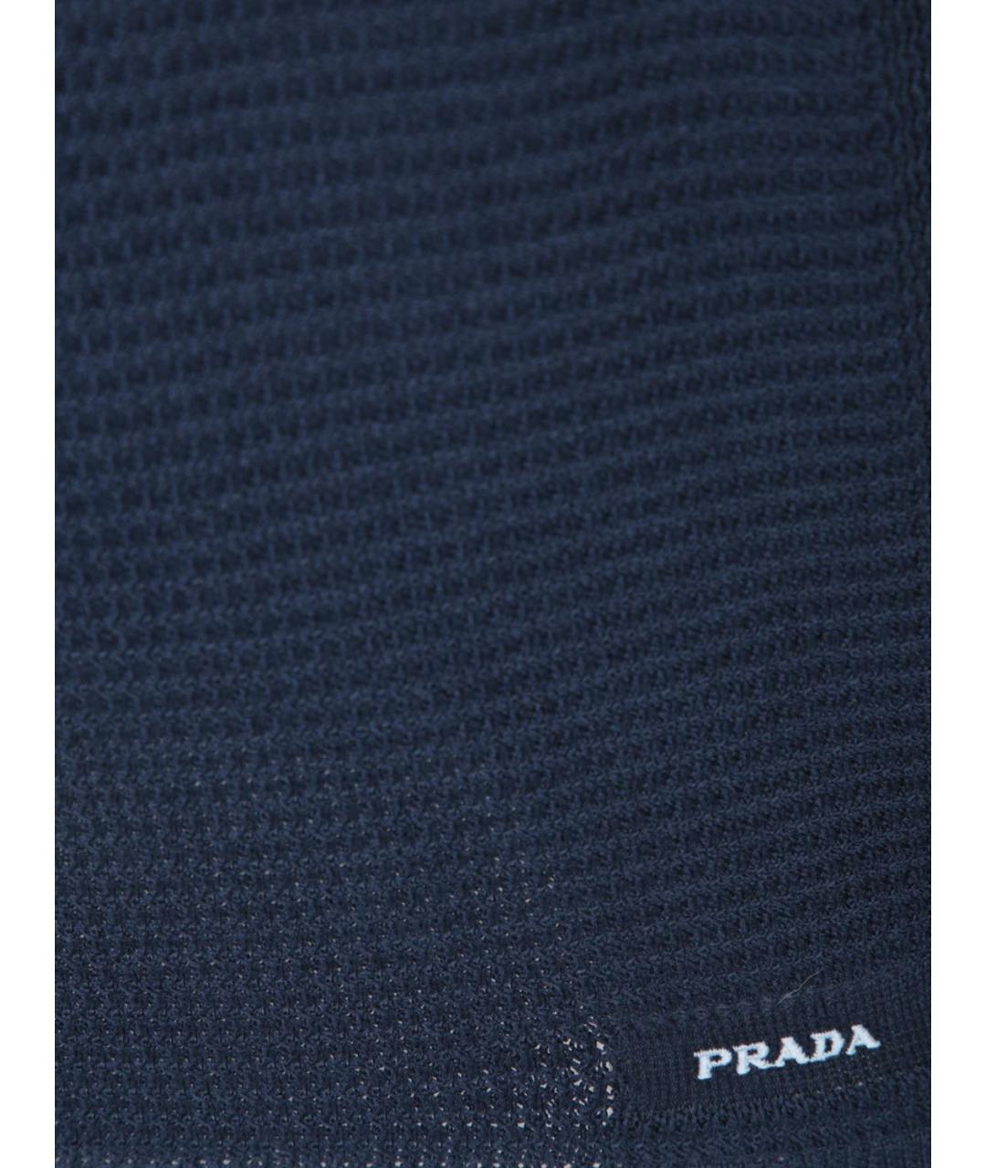 PRADA Темно-синий хлопковый джемпер / свитер, фото 3