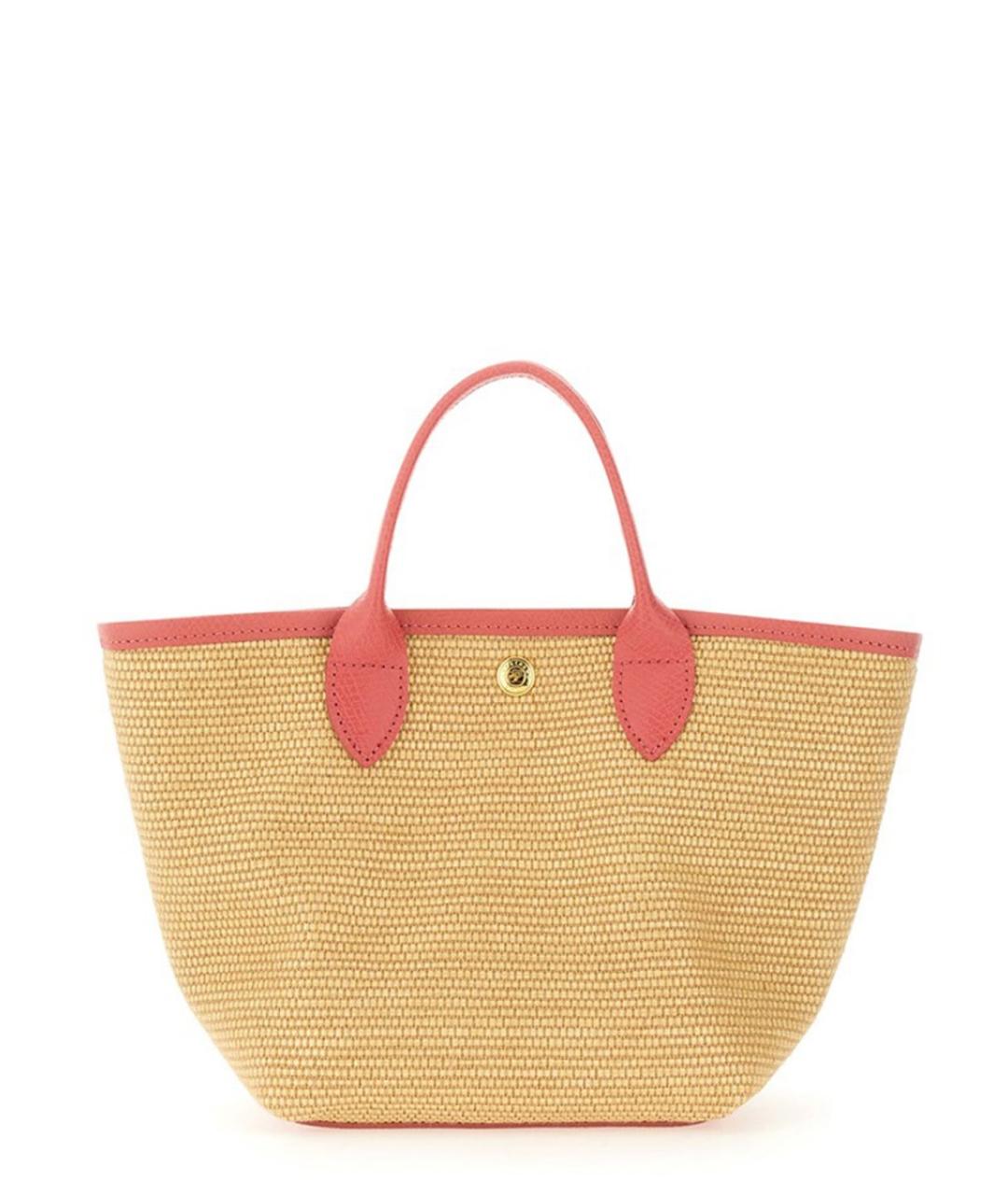 LONGCHAMP Розовая хлопковая сумка тоут, фото 3