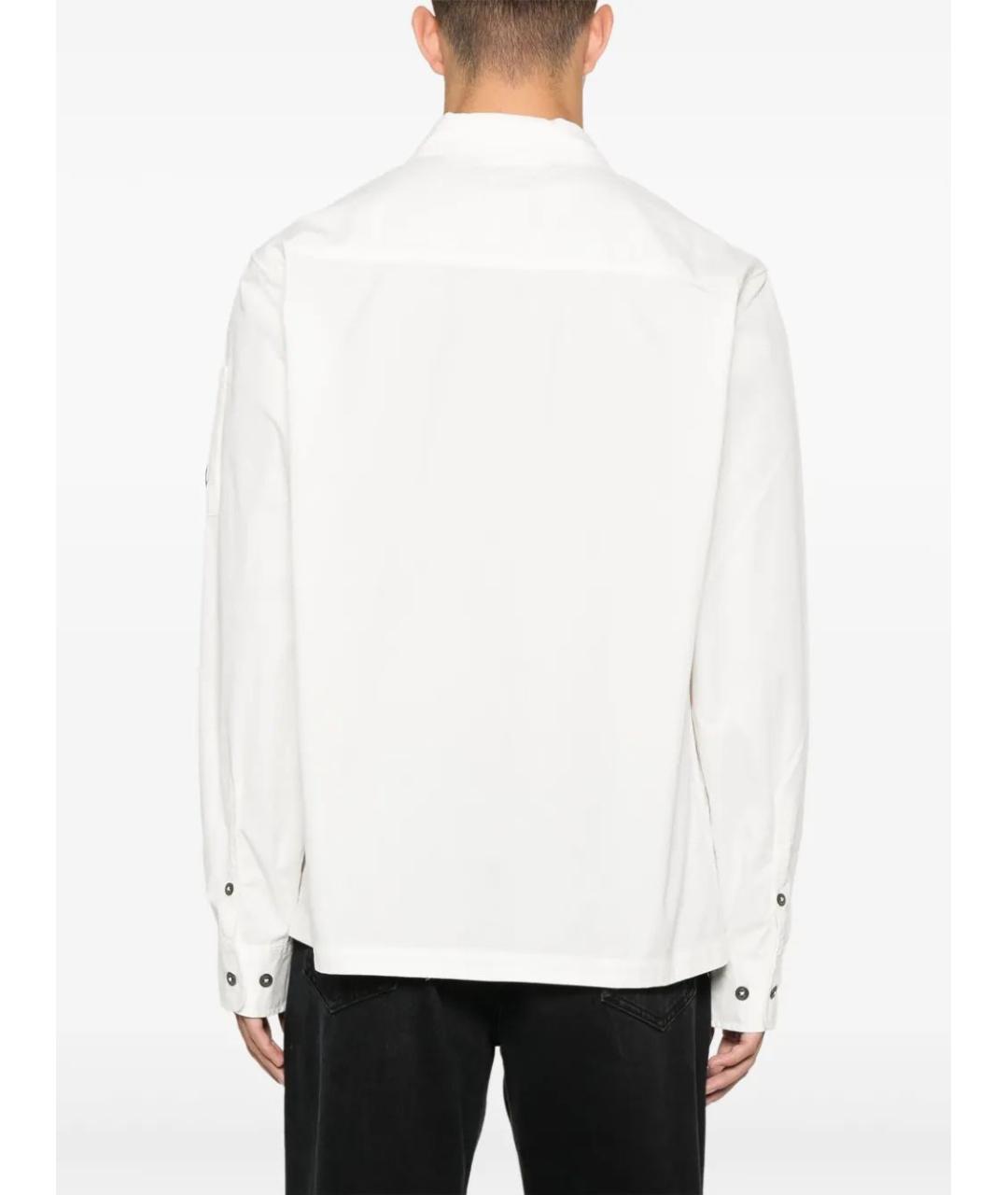 CP COMPANY Белая хлопковая кэжуал рубашка, фото 4