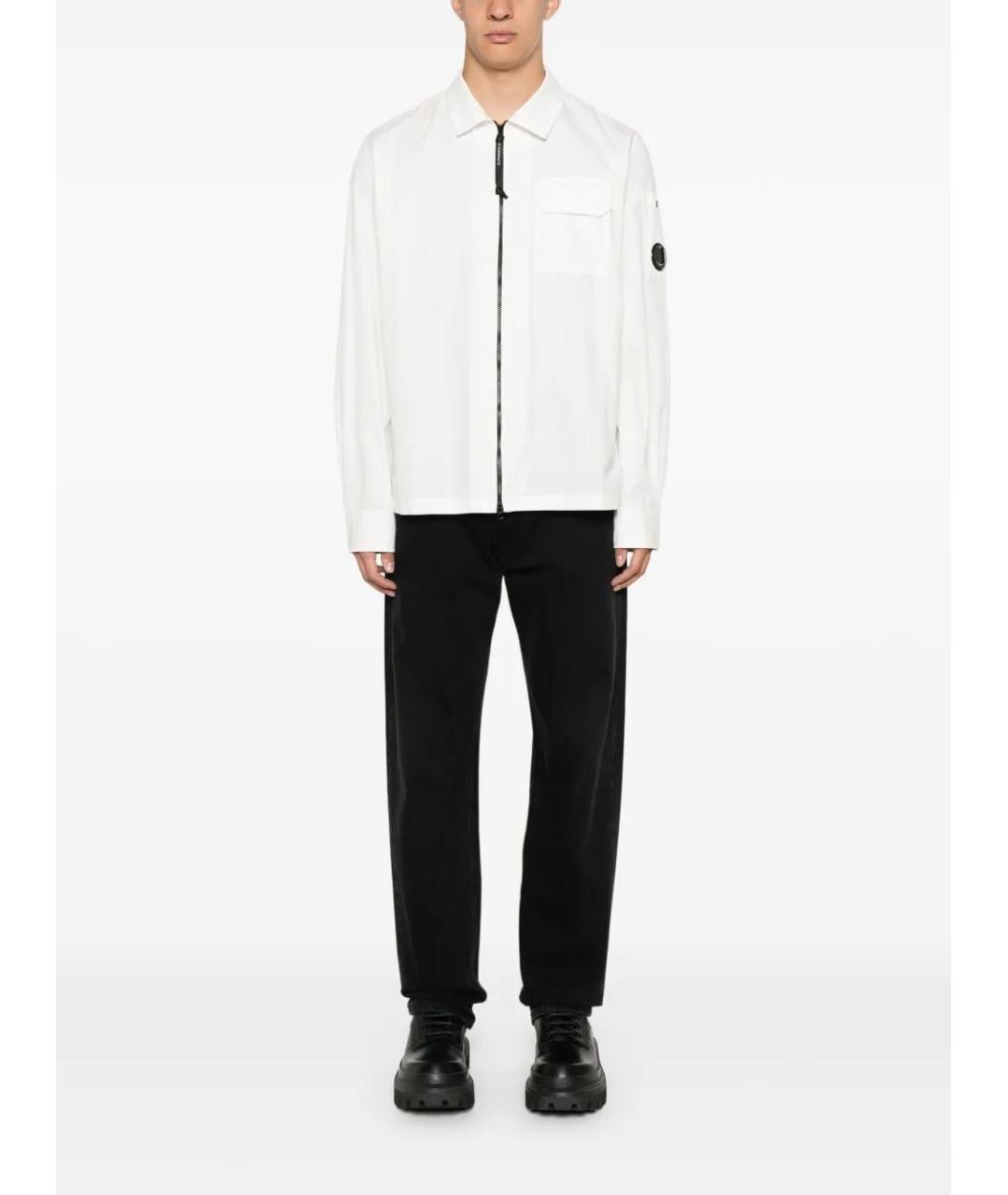 CP COMPANY Белая хлопковая кэжуал рубашка, фото 2