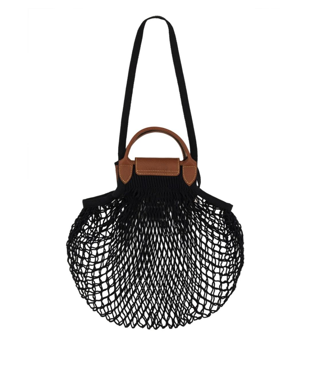 LONGCHAMP Черная хлопковая сумка через плечо, фото 2