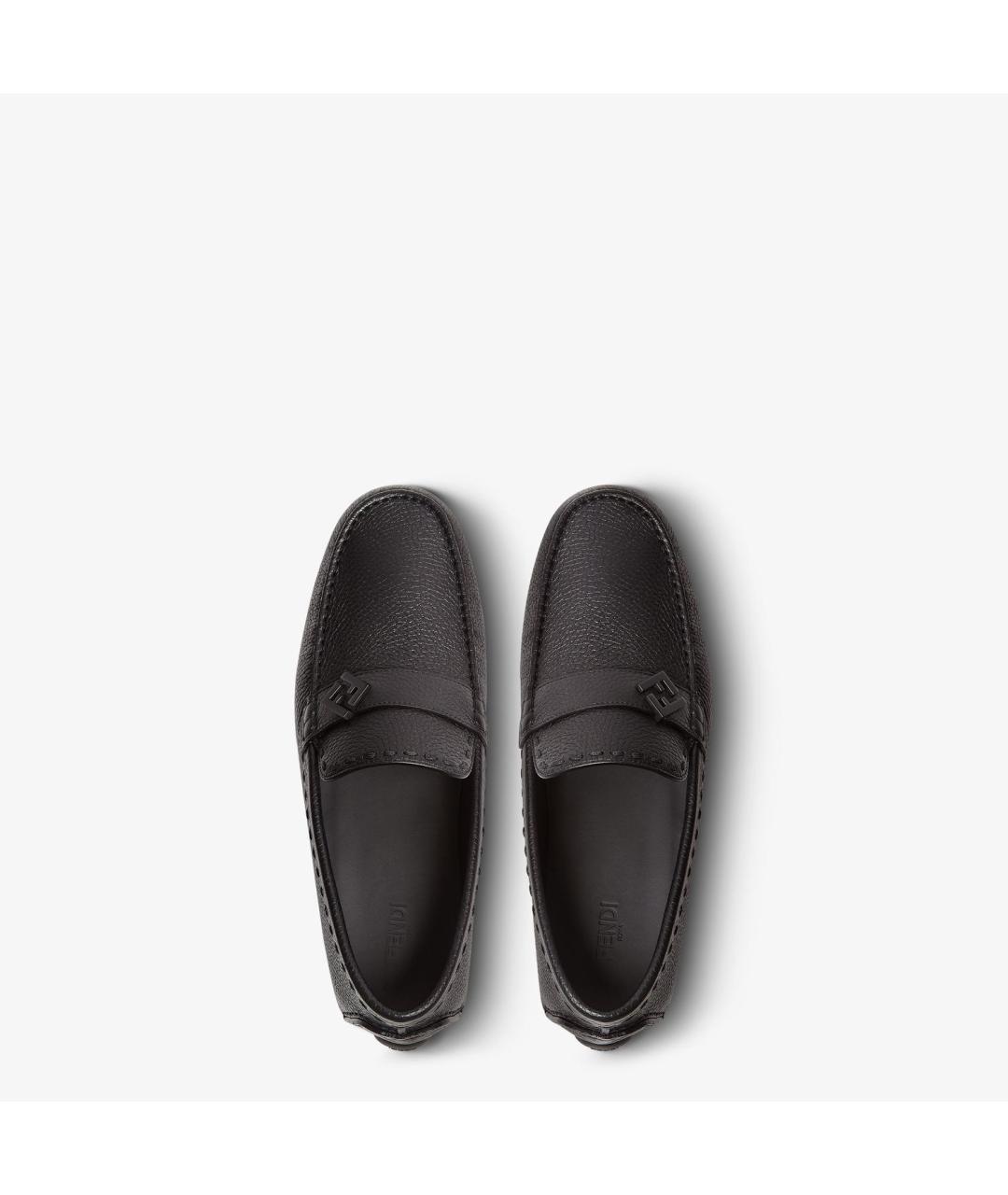 FENDI Черные лоферы, фото 4