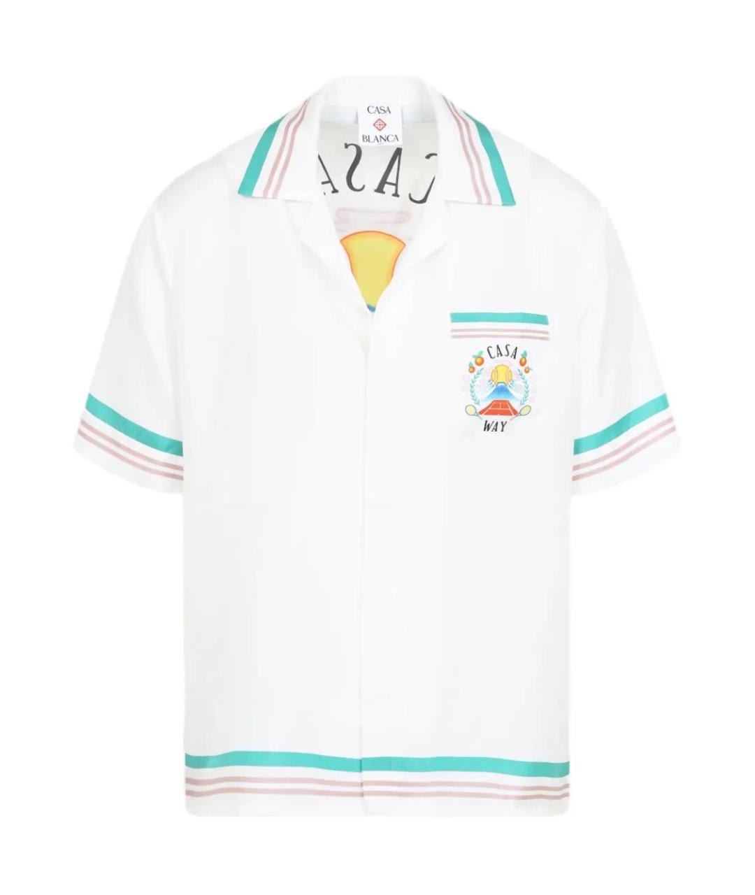 CASABLANCA Белая шелковая кэжуал рубашка, фото 1