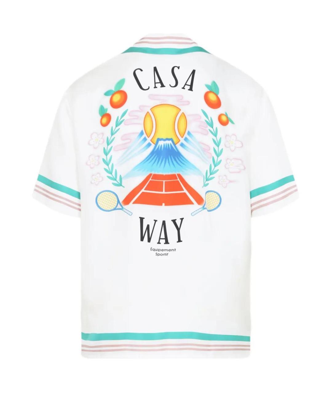 CASABLANCA Белая шелковая кэжуал рубашка, фото 2