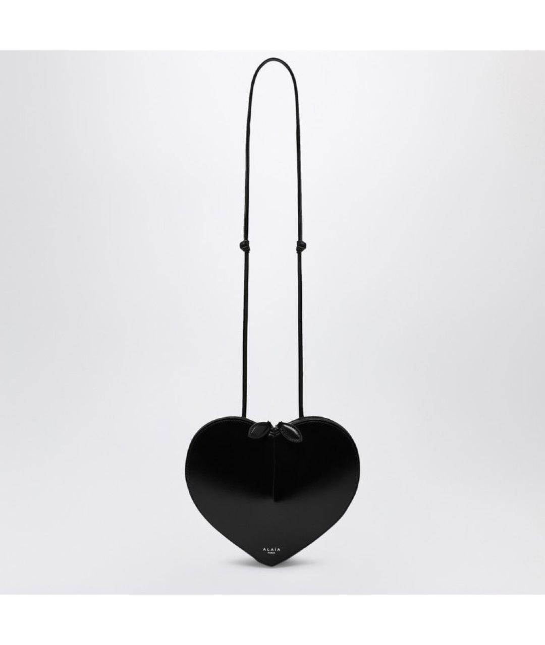 ALAIA Черная кожаная сумка через плечо, фото 3
