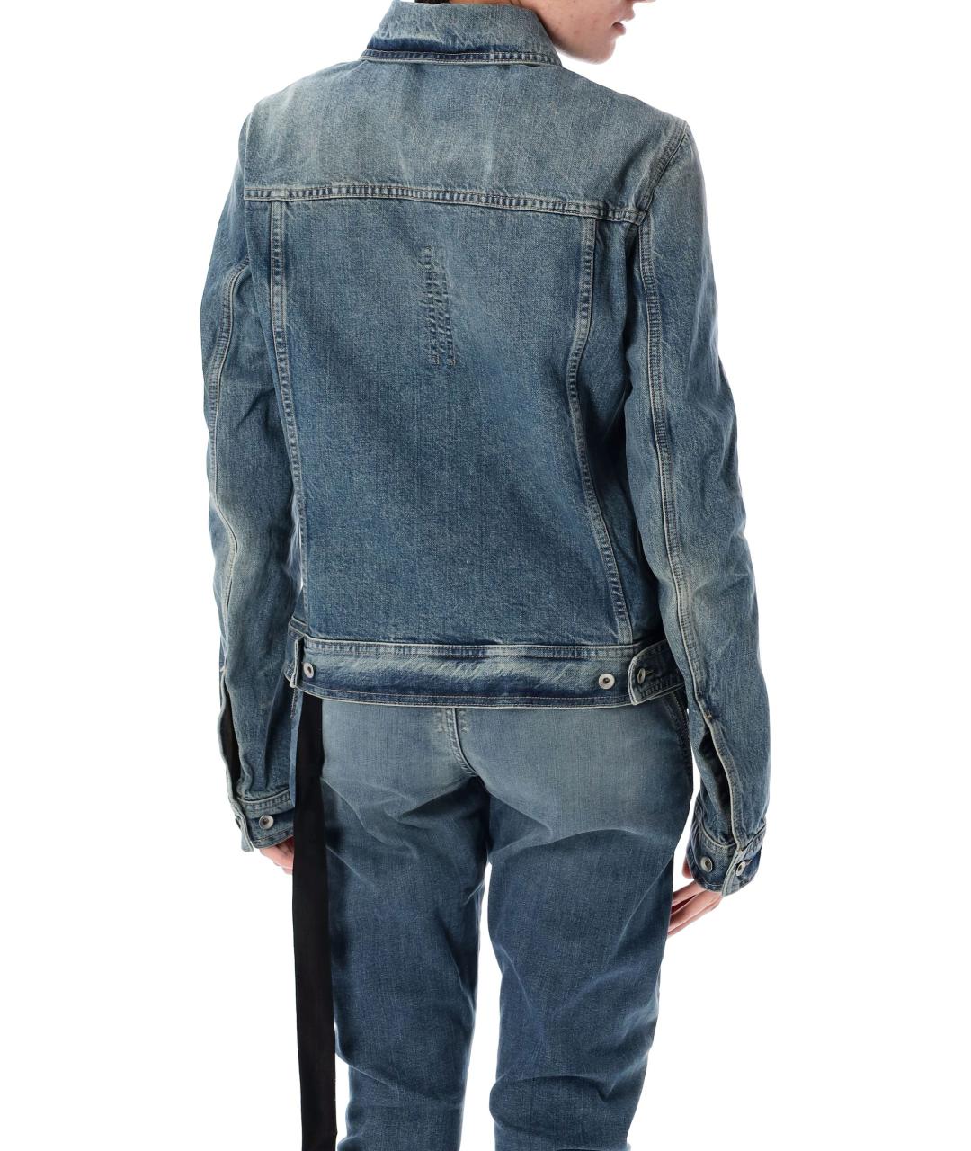 RICK OWENS DRKSHDW Синяя хлопковая куртка, фото 3