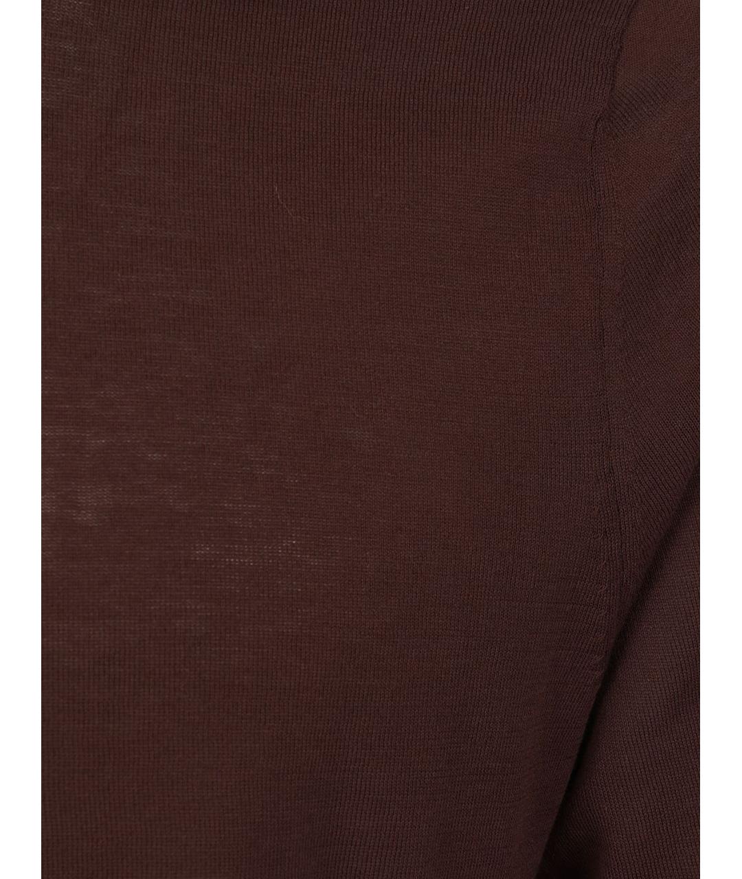 BALLANTYNE Коричневый хлопковый джемпер / свитер, фото 3