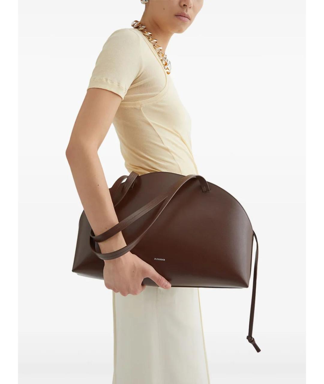 JIL SANDER Кожаная сумка тоут, фото 2